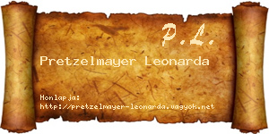 Pretzelmayer Leonarda névjegykártya